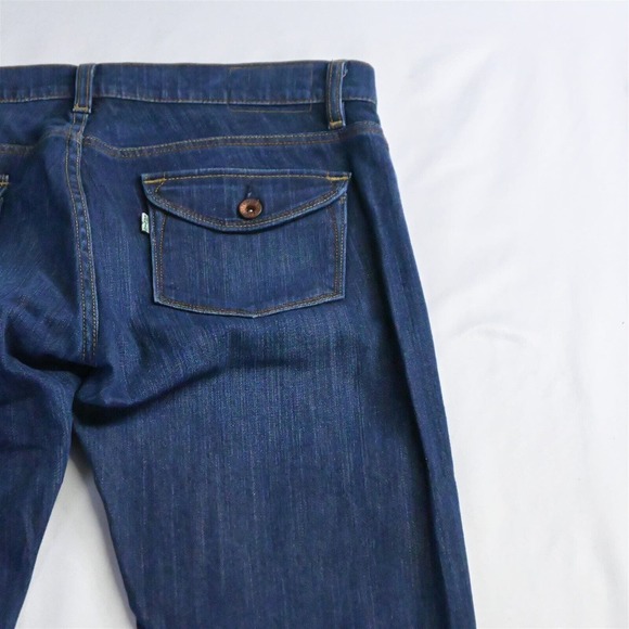 Levi's 10 / 30‎ Tilted Bootcut Flap Pocket Dark Wash Stretch Denim Womens Jeans - Picture 5 of 7